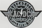 ACDC Rock n Roll stoffen opstrijk patch embleem #3, Verzenden, Nieuw, Kleding