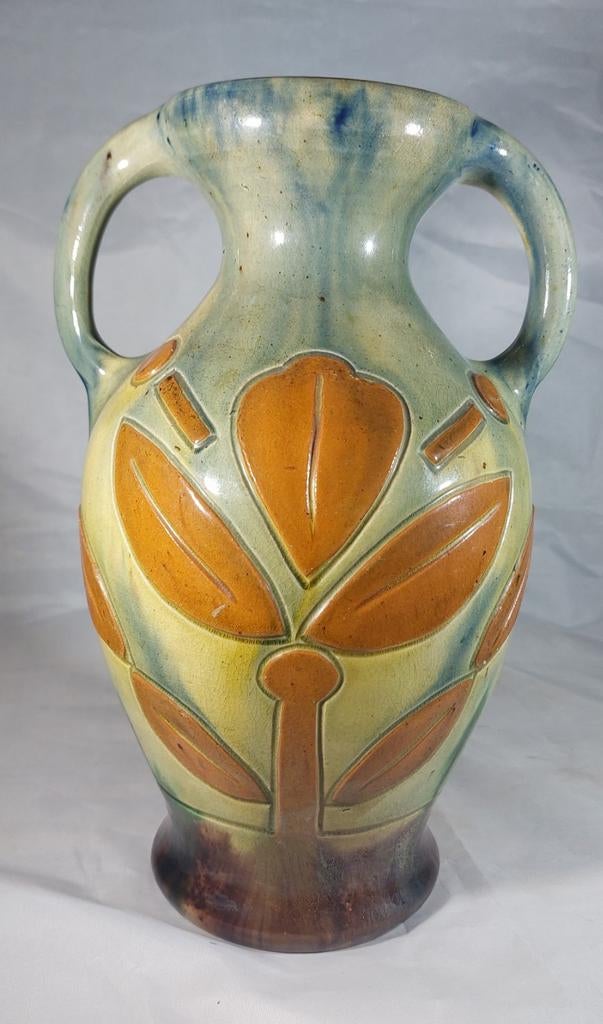 Vase Art Déco flamand ancien vers 1900-1930, Enlèvement ou Envoi