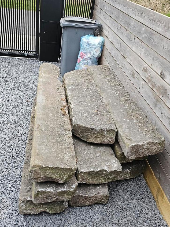 Prachtige oude arduinen boordstenen !!, Jardin & Terrasse, Pavé & Dalles, Enlèvement