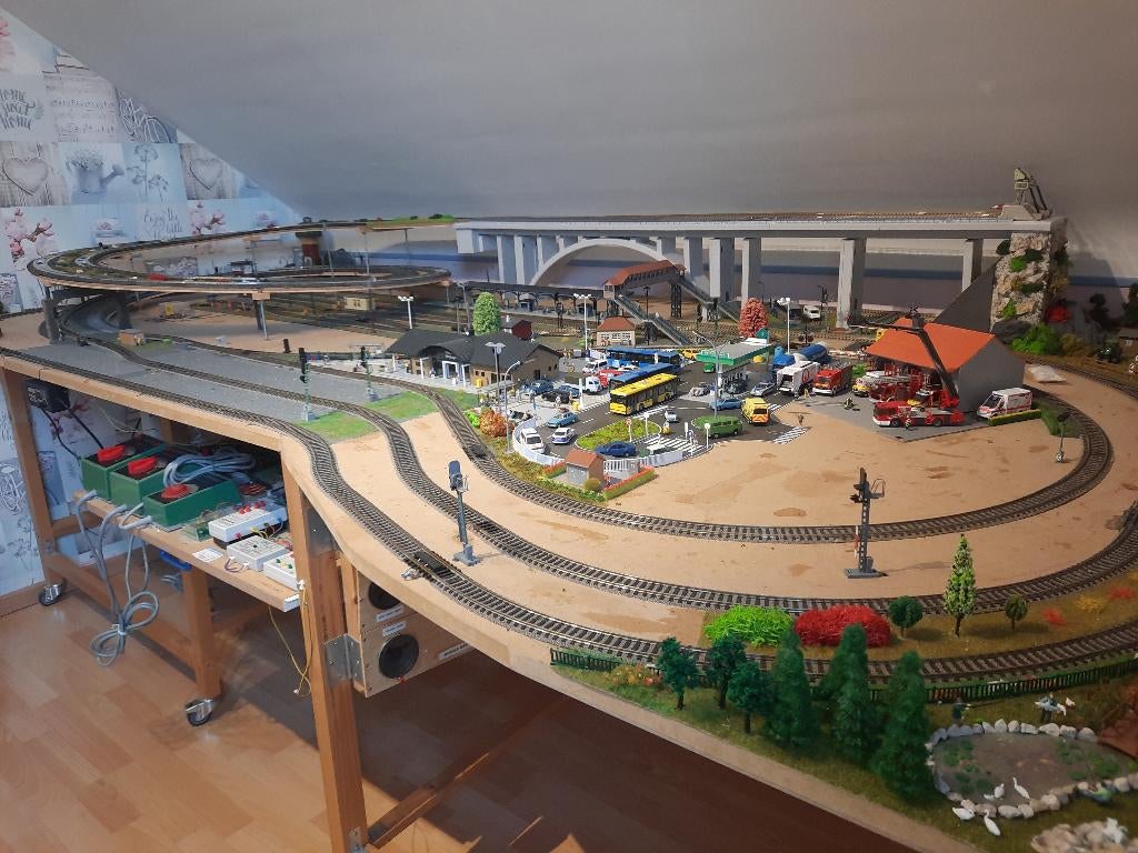 Spoorwegmodel, Ophalen, Nieuw, Diorama