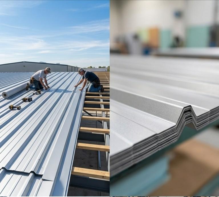 Tôles Bac Acier Neuves – 4m x 1m (Haute Qualité)  40€.