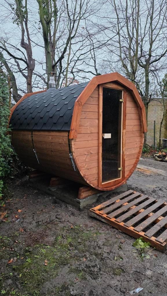 2,5M Barrel Sauna Gratis Levering en Plaatsing, Sport en Fitness, Sauna, Ophalen of Verzenden