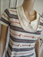Vintage gestreept kleed jurk jurkje, Maat 38/40 (M), Ophalen of Verzenden, Zo goed als nieuw, Vintage