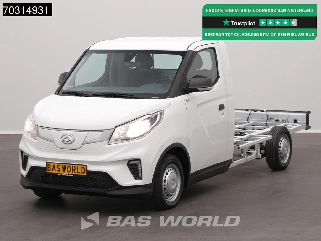 Maxus eDeliver 3 50 Kwh 327km WLTP Stad Chassis Cabine 100%, Auto's, Bestelwagens en Lichte vracht, 150 kg, Maxus, Wit, Parkeersensor