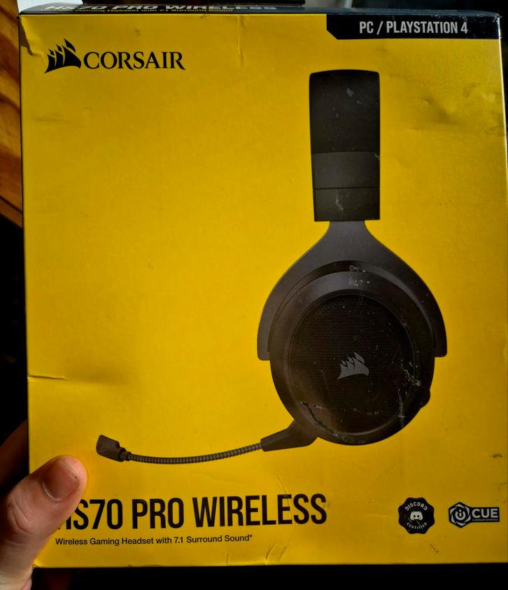 Titel: Corsair HS70 Pro Wireless Gaming Headset - Zwart - Ni, Computers en Software, Headsets, Draadloos, Gaming headset, Ophalen
