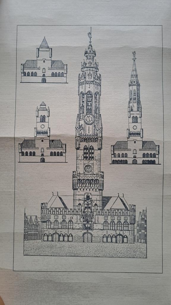 Halletoren Brugge, Antiek en Kunst, Antiek | Boeken en Manuscripten, Ophalen