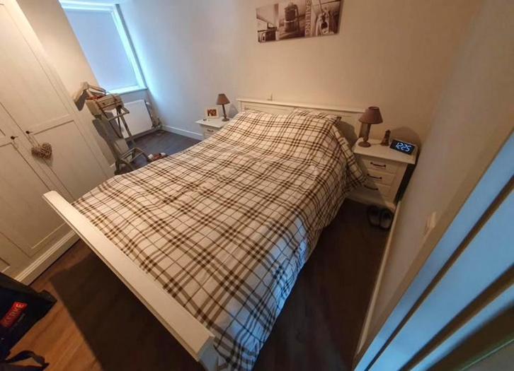 Landelijke slaapkamer, Huis en Inrichting, Slaapkamer | Bedden, Zo goed als nieuw, Hout, Ophalen