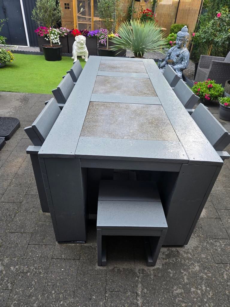 Tuinset stijgerhout gereserveerd, Jardin & Terrasse, Ensembles de jardin, Enlèvement, Salons de jardin