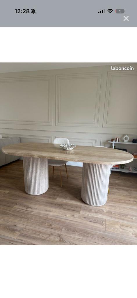 Table en travertin, Enlèvement ou Envoi, Neuf