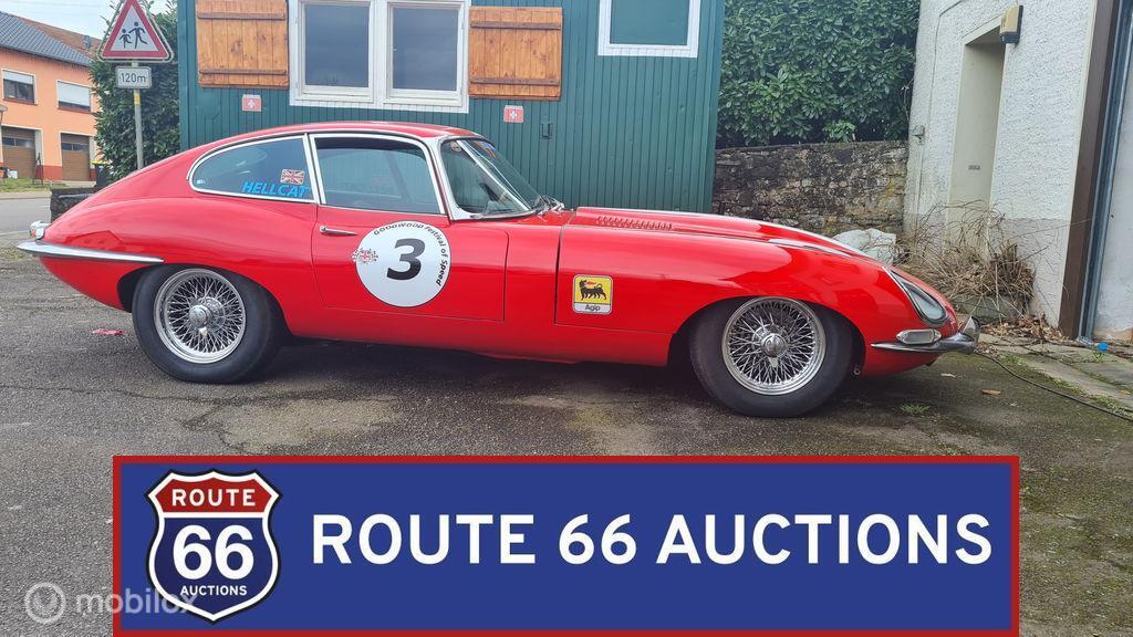 Jaguar E-Type Series 1 Coupe | 1963 | Route 66 Auctions, Auto's, Zwart, Bedrijf, Handgeschakeld, Overige carrosserie