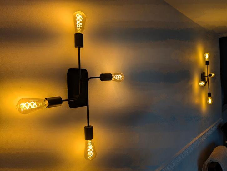 Appliques murales type industriel, Maison & Meubles, Lampes | Appliques, Comme neuf, Enlèvement