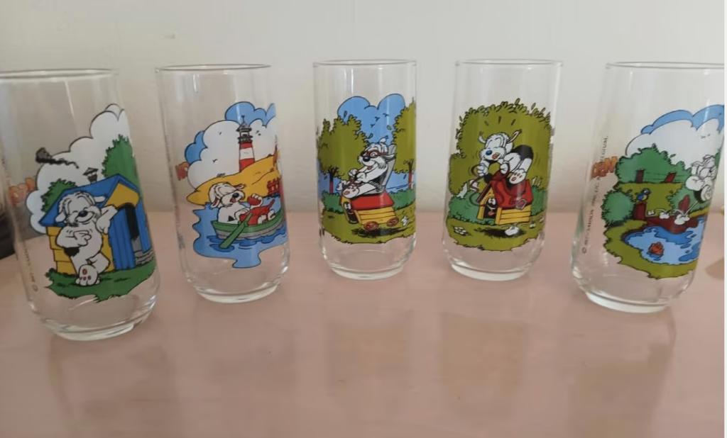 Set Studio 100 Samson en Gert Glazen (1990), Ophalen of Verzenden, Gebruikt, Tv, Gebruiksvoorwerp