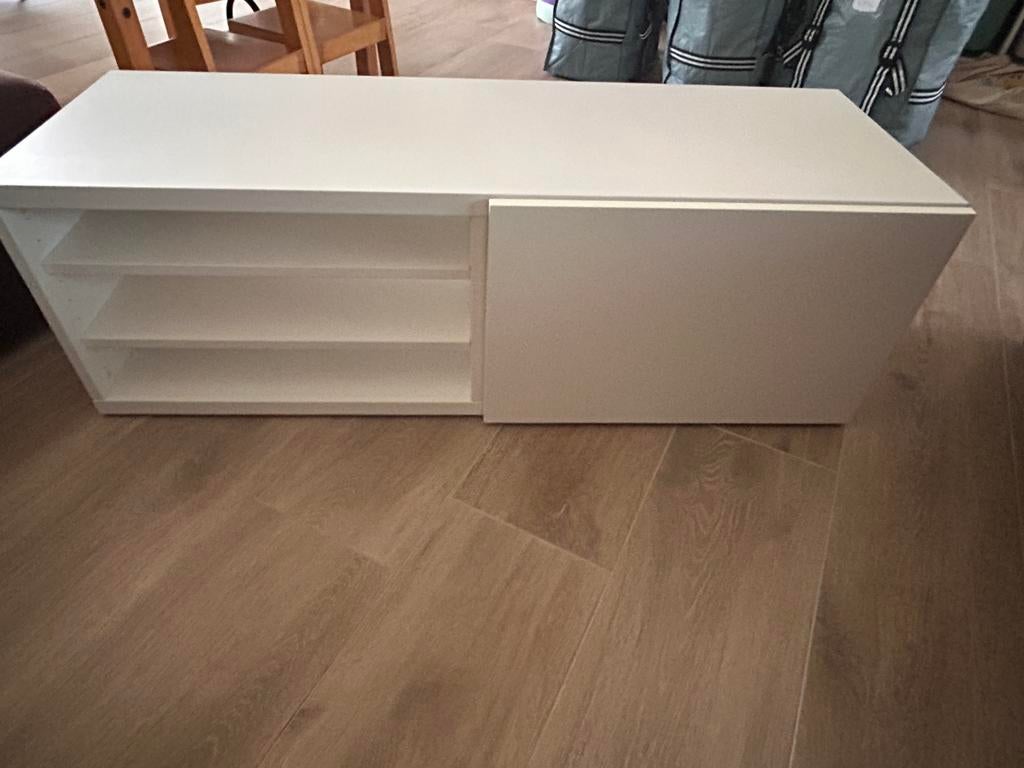 IKEA BESTA - tv meubel wit, Ophalen, Zo goed als nieuw