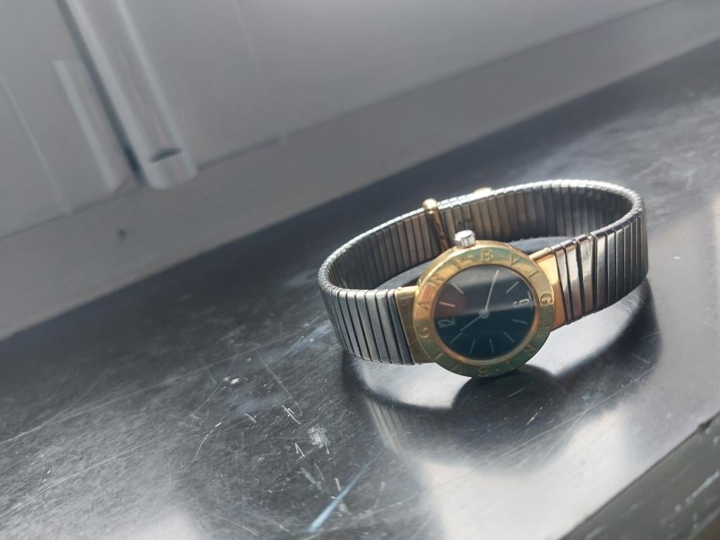 Montre Bulgari TUBOGAS, Bijoux, Sacs & Beauté, Enlèvement ou Envoi, Blanc, Or