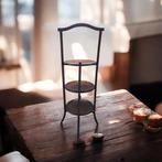 Antieke cakestandaard mahonie origineel, Enlèvement ou Envoi, Comme neuf