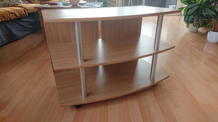 Meuble TV couleur bois clair, Maison & Meubles, Tables | Tables de salon, Utilisé, 50 à 75 cm, Moins de 50 cm, 50 à 100 cm, Autres formes