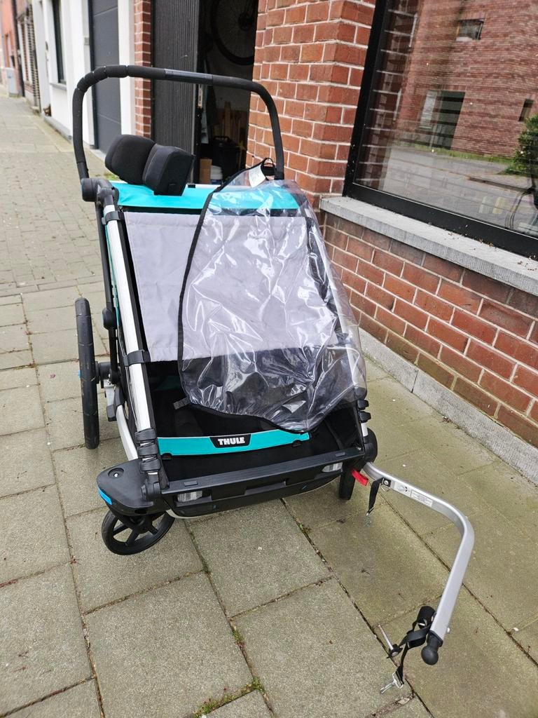 Thule Chariot Lite 2 Bluegrass fietskar, Fietsen en Brommers, Fietsaccessoires | Aanhangwagens en Karren, Gebruikt, Kinderkar