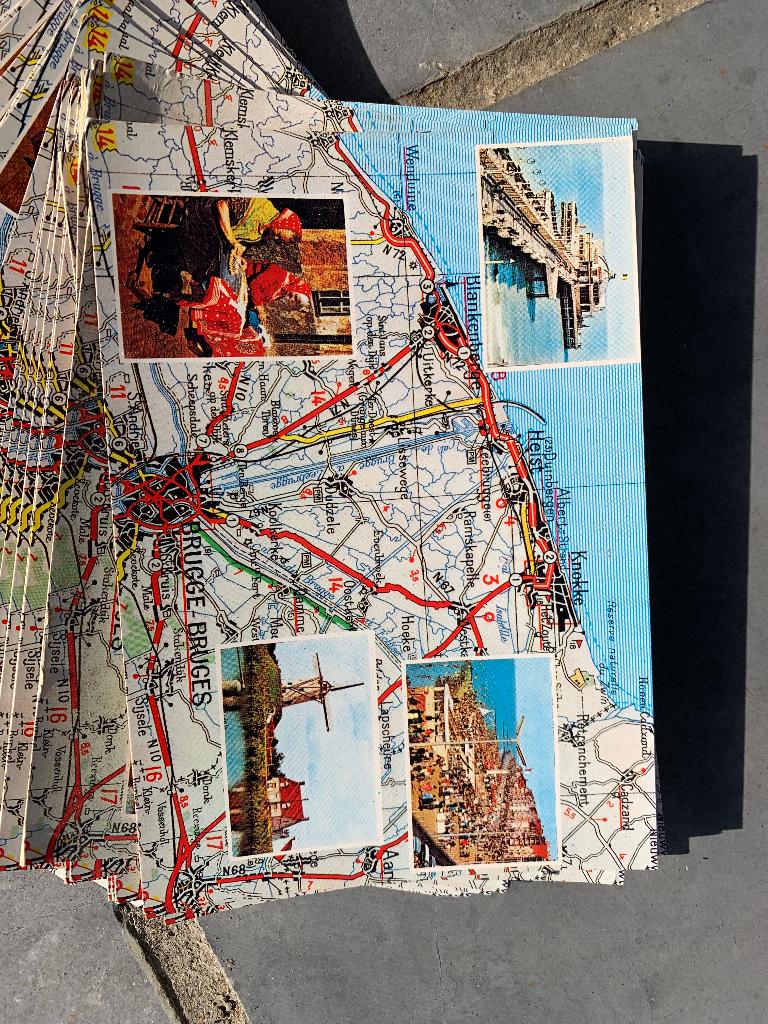 Postkaarten Brugge en kust, Verzamelen, Ophalen, 1960 tot 1980, Ongelopen, West-Vlaanderen