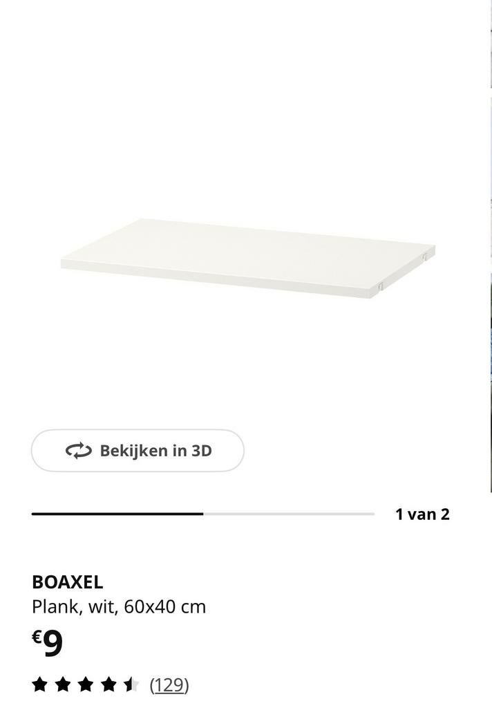 2 boaxel planken 60x40, Ophalen, Zo goed als nieuw