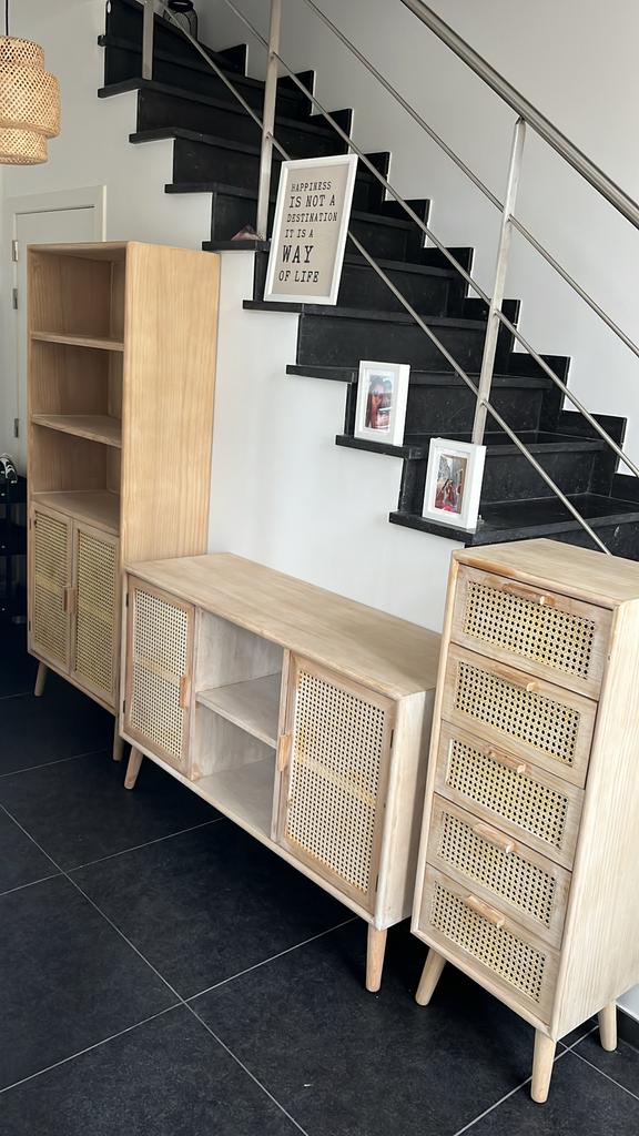 3-delige kasten/ladeset Webbing Java - zo goed als nieuw, Huis en Inrichting, Kasten | Dressoirs, Zo goed als nieuw, Ophalen