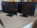 2 monitors hp pro display p221.(zeer goede staat), Computers en Software, Ophalen of Verzenden, Gebruikt, DVI, Hp