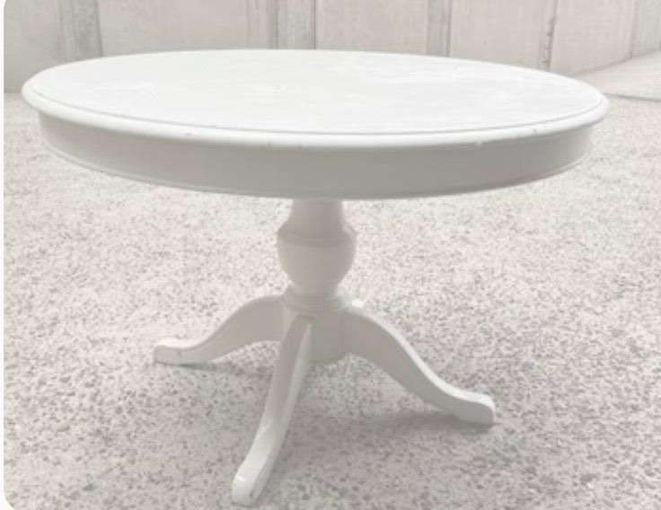 uitschuifbare ronde tafelblad wit, Utilisé, Dessus de la table, Enlèvement, Autres essences de bois