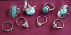 anciennes bagues en argent 925 antiquité brocante, Bijoux, Sacs & Beauté, Enlèvement ou Envoi, Utilisé, Argent, Argent