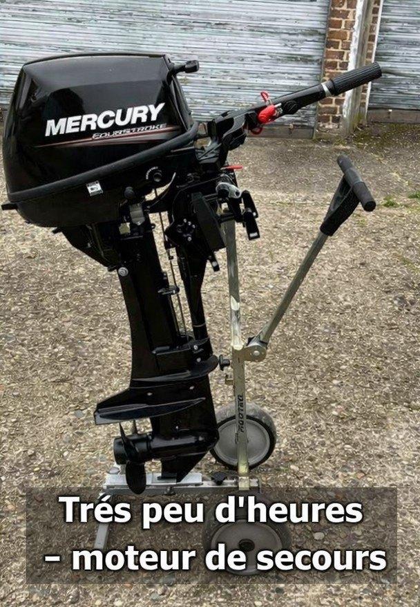 Mercury 9.9pk 4t : BigFoot, als nieuw, zeer weinig uren., Watersport en Boten, Ophalen, 5 tot 10 pk, Viertaktmotor, Zo goed als nieuw