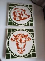 Oude beenhouwerij tegels, Antiek en Kunst, Ophalen