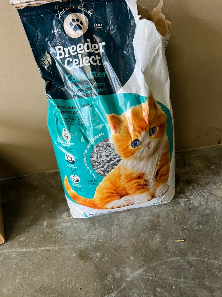 Litiere en papier, Enlèvement, Utilisé