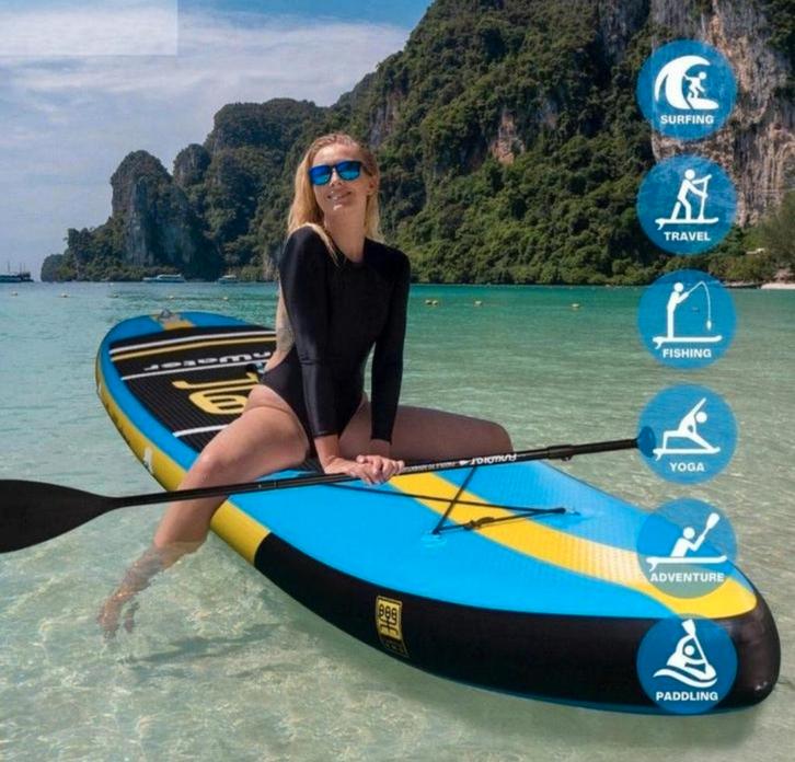 Opblaasbare Sup Board Peddle Board, Sports nautiques & Bateaux, Planche à pagaie, Neuf, Enlèvement