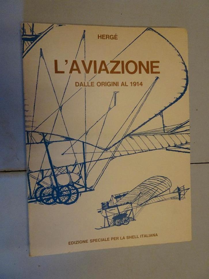 BD Tintin chromos - L'histoire de l'aviation (italien), Collections, Personnages de BD, Utilisé, Livre ou Jeu, Tintin, Enlèvement ou Envoi