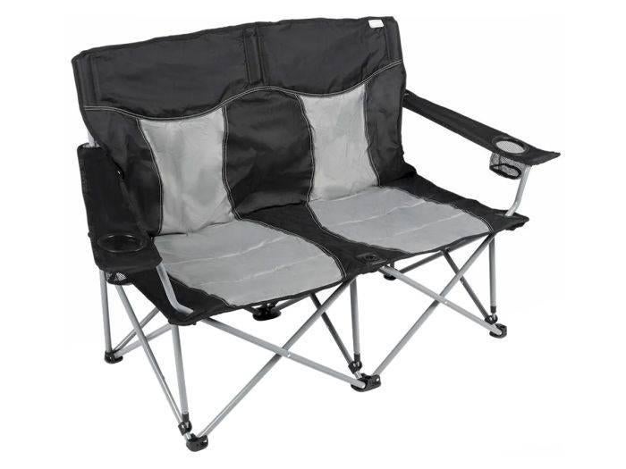 Dubbele vouwkampeerstoel, Caravans en Kamperen, Kampeermeubelen, Zo goed als nieuw, Campingstoel, Ophalen