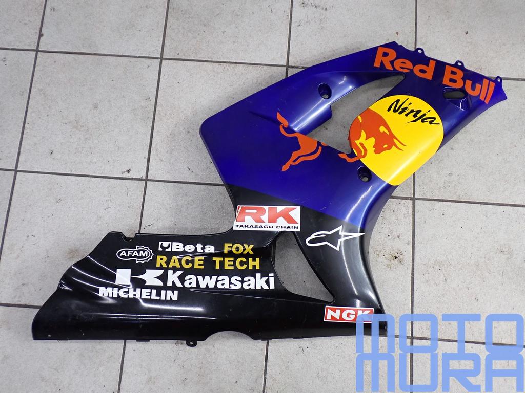 Kawasaki ZX6R 636 2003 - 2004 zijkuipdeel rechts zijkap rech, Motos, -, Utilisé, -, -