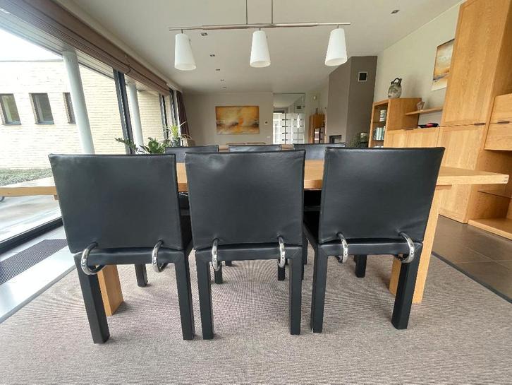 set van 6 design eetkamerstoelen van B&B Italia, Antiek en Kunst, Antiek | Meubels | Stoelen en Sofa's, Ophalen