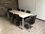 Vergadertafel met stoelen inclusief bureaustoel, Ophalen, Gebruikt
