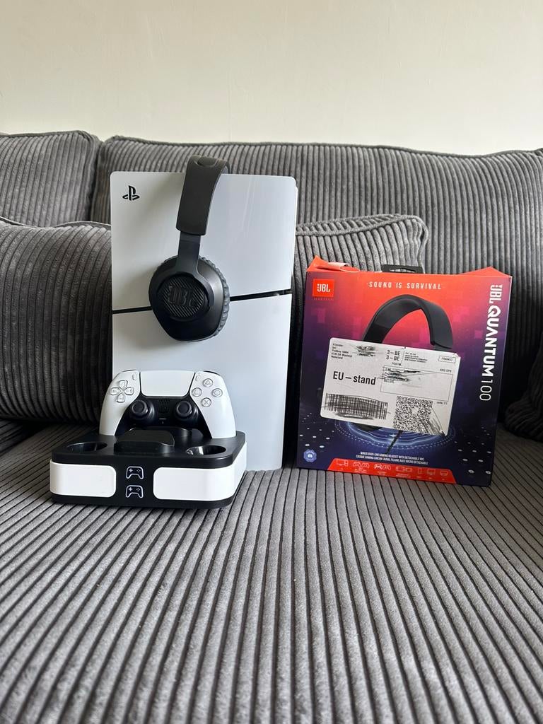 PS5 Slim Digital avec GARANTIE + casque JBL, Enlèvement, Comme neuf, Playstation 5 Digital