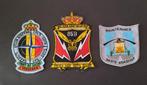 3 Patches Koksijde - Tongeren - Belgian Army Aviation, Ophalen of Verzenden, Luchtmacht, Embleem of Badge