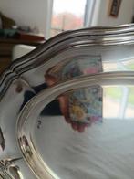 Plat de service metal argenté avec poinçon, Antiquités & Art, Argent