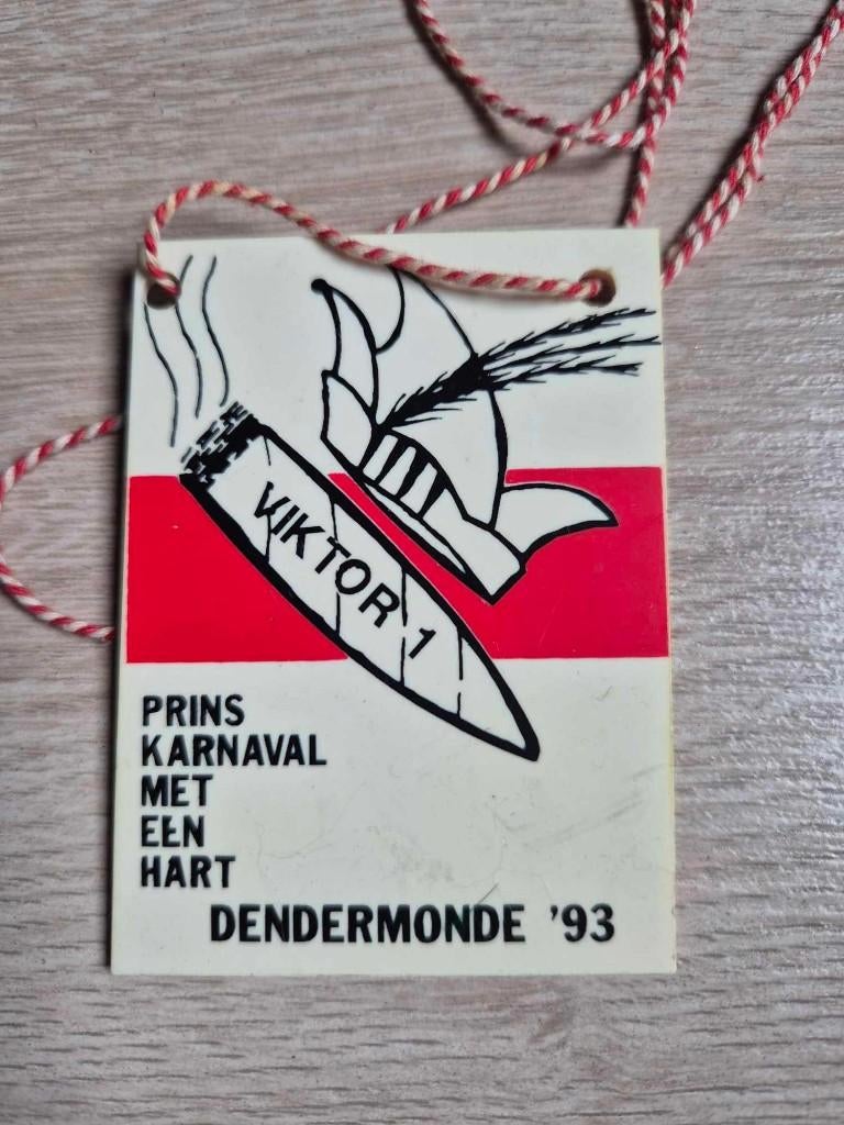 Carnaval medaille Dendermonde Prins Viktor 1993, Postzegels en Munten, Penningen en Medailles, Ophalen of Verzenden