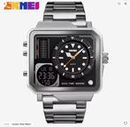 Montre homme acier double mouvement militaire Skmei, Bijoux, Sacs & Beauté, Montres | Hommes, Autres marques, Enlèvement ou Envoi