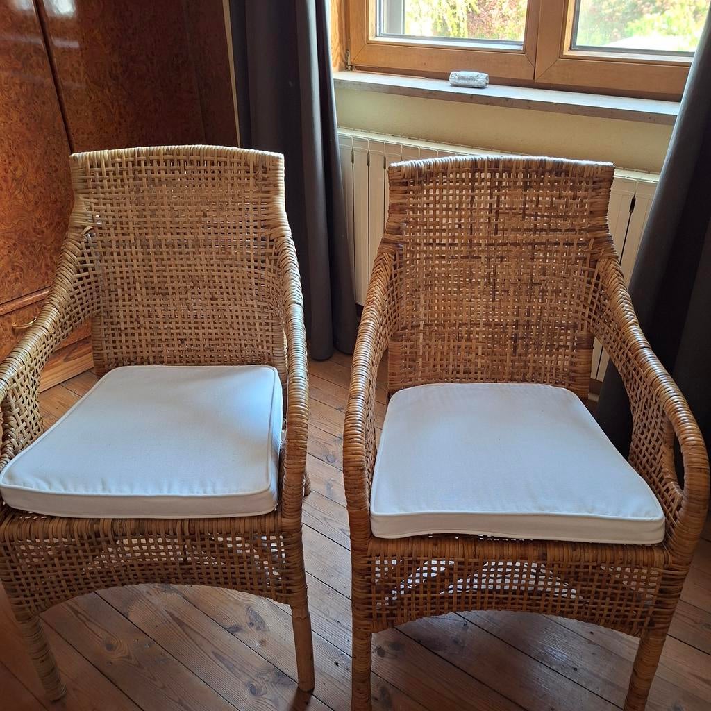 Lot de Deux fauteuils en rotin, Jardin & Terrasse, Enlèvement