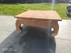 Table basse chinoise bois massif, Maison & Meubles, Moins de 50 cm, 50 à 100 cm, Carré, Enlèvement