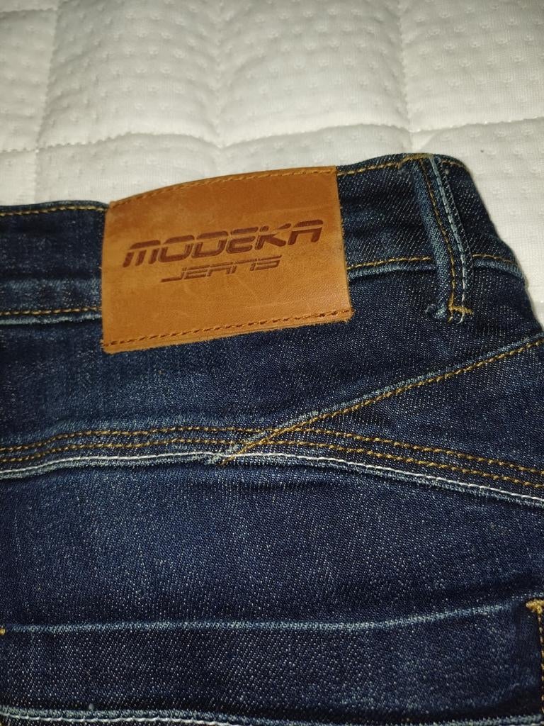Jeans moto avec fibre carbone et silicone protection, Enlèvement ou Envoi
