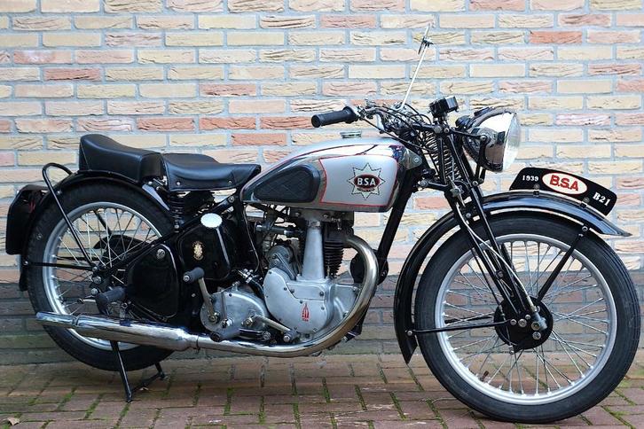 Zeer unieke en zeldzame BSA B21 Deluxe, bouwjaar 1939, Motoren, Motoren | Oldtimers, Toermotor, 12 t/m 35 kW, 1 cilinder, Minimaal motorrijbewijs A1