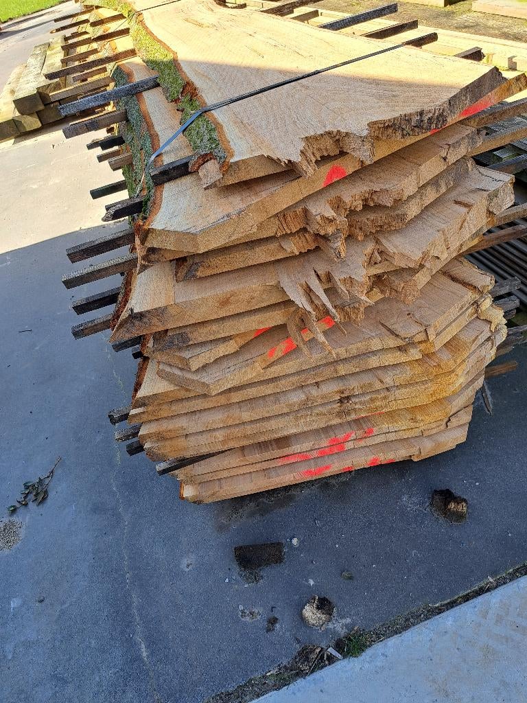 beuken 35mm dik lang 4,60m 2 stammen van ongeveer 1,7m3, Tuin en Terras, Ophalen, Nieuw