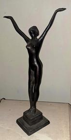Belle statue Art Déco en bronze « L'Éveil », Enlèvement ou Envoi, Bronze
