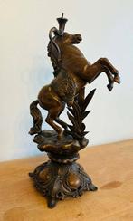 Ancien pied de lampe cheval – régule – style Napoléon III, Enlèvement ou Envoi