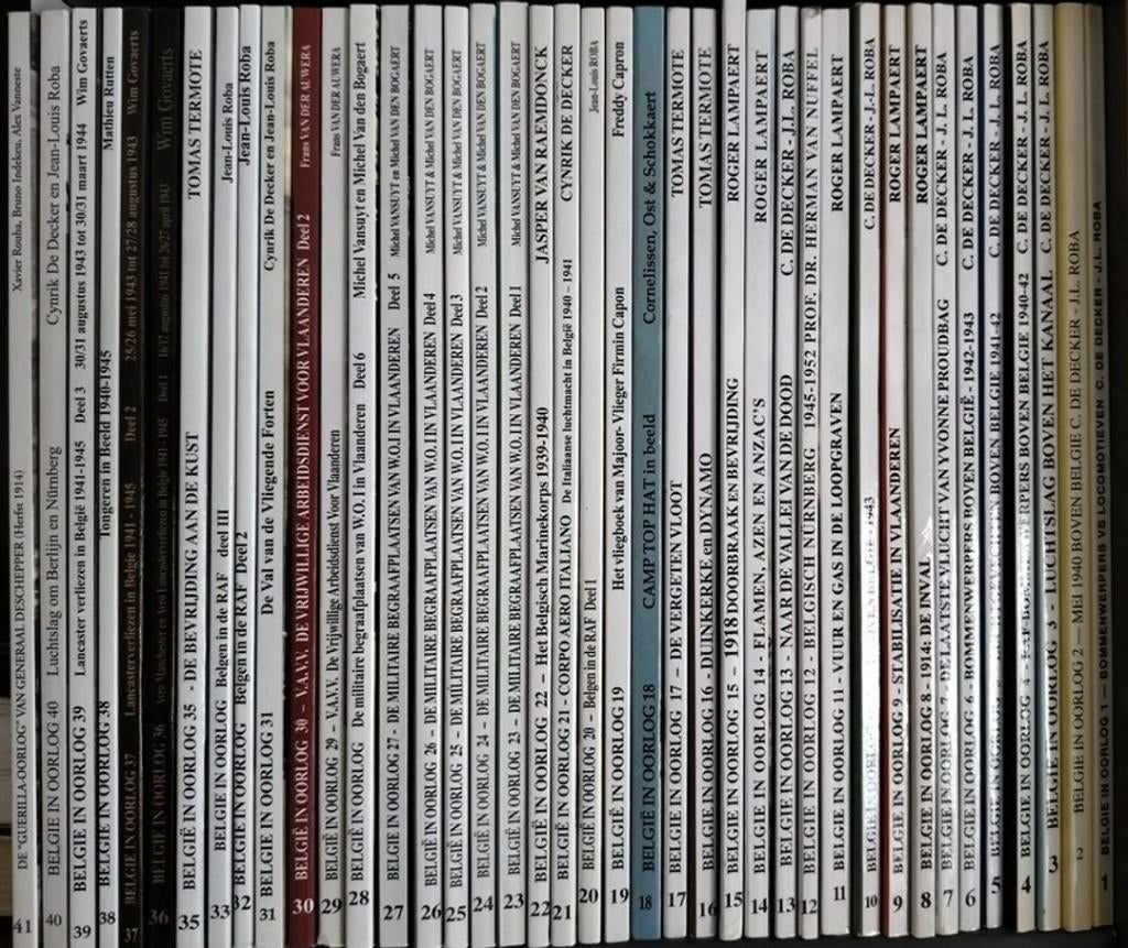 België in oorlog - 40 delen (uitgeverij de krijger), Boeken, Oorlog en Militair, Zo goed als nieuw, Overige onderwerpen, Tweede Wereldoorlog