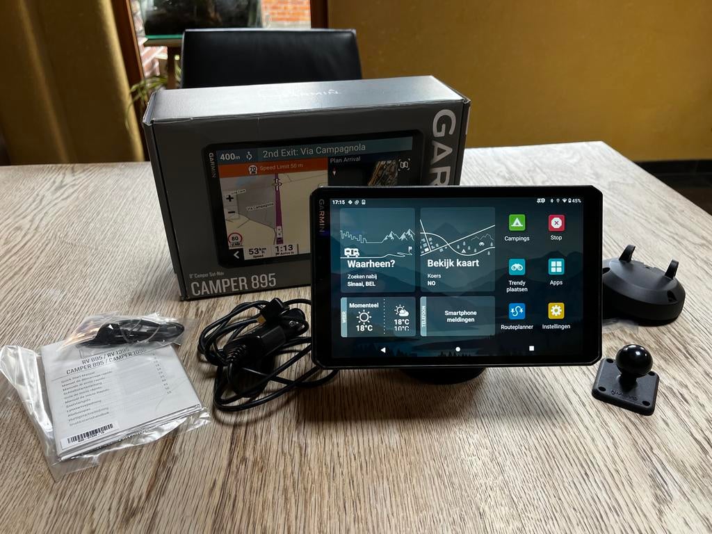Garmin Camper 895 - Navigatiesysteem Camper, Autos : Divers, Navigation de voiture, Comme neuf, Enlèvement ou Envoi